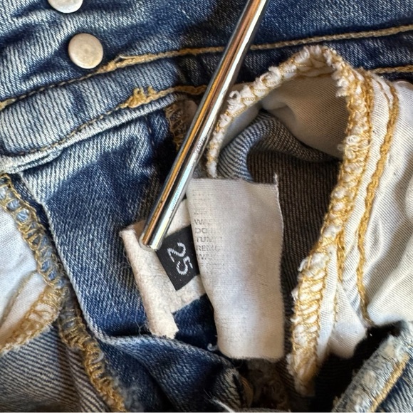 HUDSON Women’s Vintage Y2K Distressed Flare Jeans - Size 25 - Picture 12 of 13